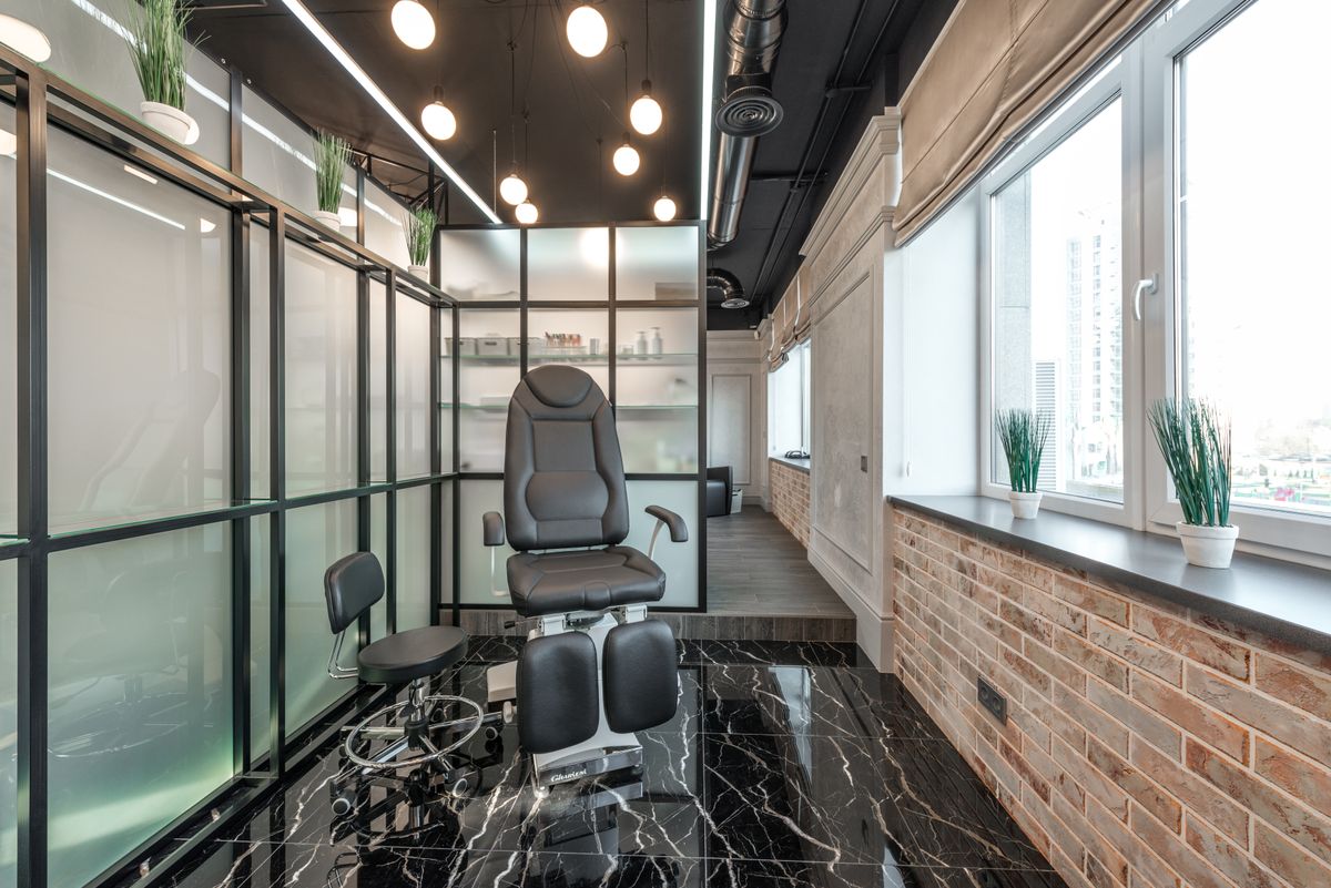Calm appointment-only studio setting